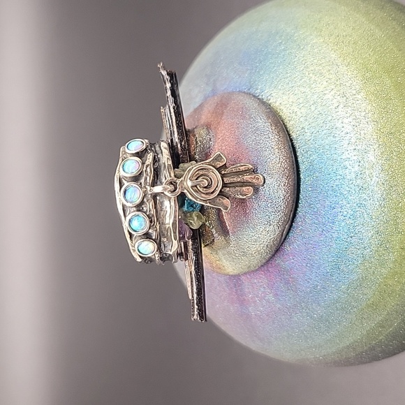 Or Paz Hamsa opal ring - Picture 4 of 7